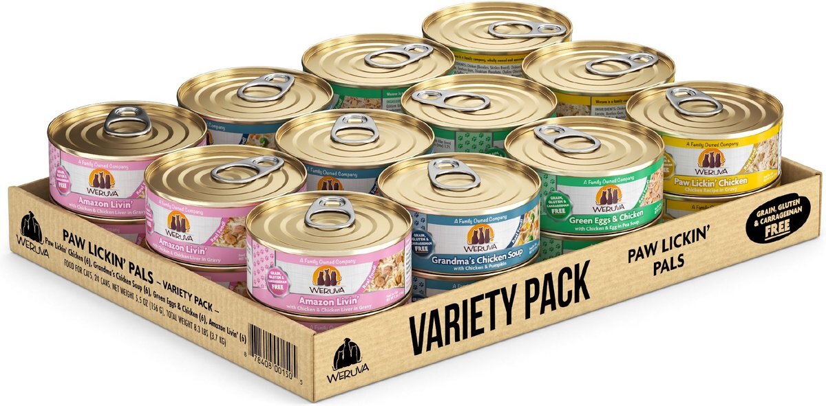 Weruva Paw Lickin' Pals Variety Pack Grain-Free Wet Cat Food