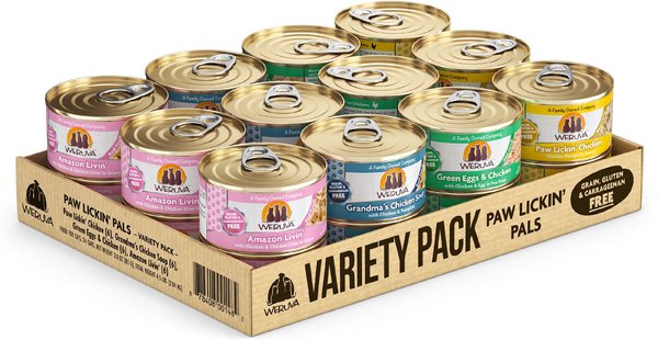 Weruva Paw Lickin' Pals Variety Pack Grain-Free Wet Cat Food