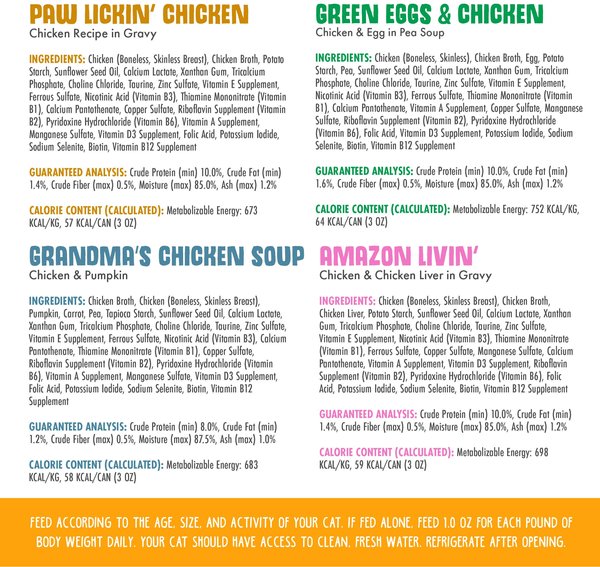 Weruva Paw Lickin' Pals Variety Pack Grain-Free Wet Cat Food