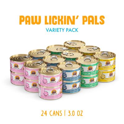 Show full view: Weruva Paw Lickin' Pals Variety Pack Grain-Free Wet Cat Food, 3-oz, case of 24 slide 3 of 14