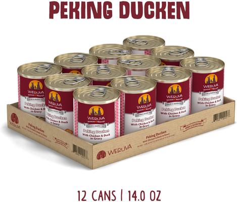 Show full view: Weruva Peking Ducken with Chicken & Duck in Gravy Grain-Free Canned Dog Food, 14-oz, case of 12 slide 3 of 13