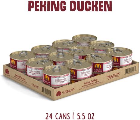 Show full view: Weruva Peking Ducken with Chicken & Duck in Gravy Grain-Free Canned Dog Food, 5.5-oz, case of 24 slide 3 of 13