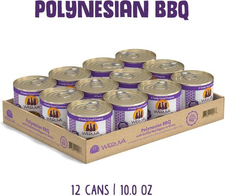 Show full view: Weruva Polynesian BBQ with Grilled Red Bigeye Grain-Free Canned Cat Food, 10-oz, case of 12 slide 3 of 13