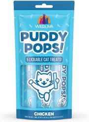 Weruva Puddy Pops Chicken Grain-Free Lickable Cat Treats, 0.5-oz tube, 5 count