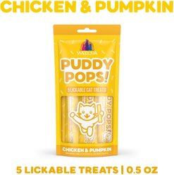 Weruva Puddy Pops Chicken & Pumpkin Grain-Free Lickable Cat Treats, 0.5-oz tube, 5 count slide 2 of 8