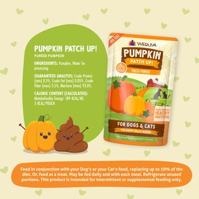 Show full view: Weruva Pumpkin Patch Up! Dog & Cat Food Supplement Pouches, 1.05-oz, case of 12 slide 6 of 14