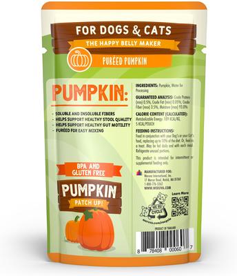 Show full view: Weruva Pumpkin Patch Up! Dog & Cat Food Supplement Pouches, 1.05-oz, case of 12 slide 4 of 14