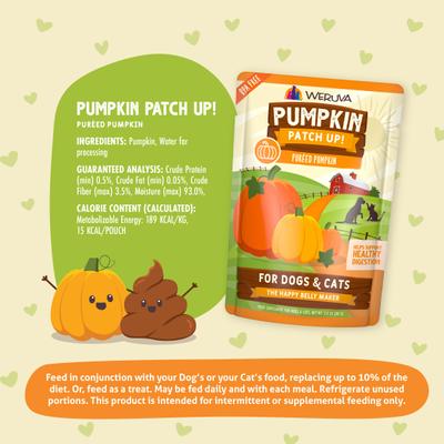 Show full view: Weruva Pumpkin Patch Up! Dog & Cat Food Supplement Pouches, 2.80-oz, case of 12 slide 6 of 14
