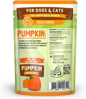 Show full view: Weruva Pumpkin Patch Up! Dog & Cat Food Supplement Pouches, 2.80-oz, case of 12 slide 4 of 14