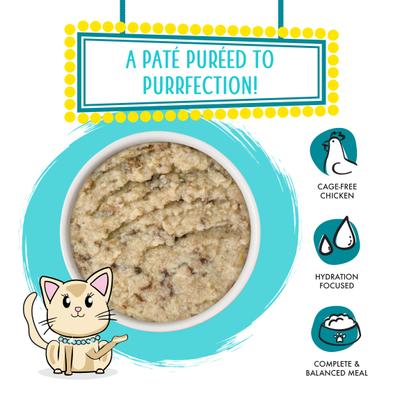 Show full view: Weruva Slide N' Serve Family Food Chicken Breast Dinner with Tuna Pate Grain-Free Cat Food Pouches, 2.8-oz pouch, case of 12 slide 3 of 13