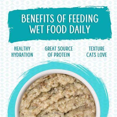 Show full view: Weruva Slide N' Serve Family Food Chicken Breast Dinner with Tuna Pate Grain-Free Cat Food Pouches, 2.8-oz pouch, case of 12 slide 4 of 13