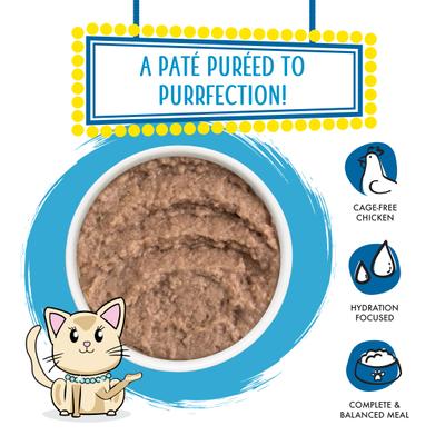 Show full view: Weruva Slide N' Serve Jeopurrdy Licious Chicken Dinner Pate Grain-Free Cat Food Pouches, 5.5-oz pouch, case of 12 slide 3 of 13