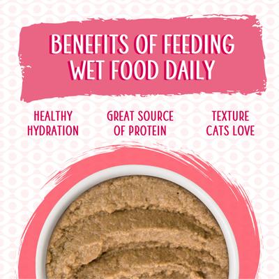 Show full view: Weruva Slide N' Serve Name 'Dat Tuna Tuna Dinner Pate Grain-Free Cat Food Pouches, 2.8-oz pouch, case of 12 slide 7 of 13