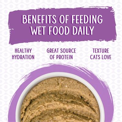 Show full view: Weruva Slide N' Serve The Newly Feds Beef & Salmon Dinner Pate Grain-Free Cat Food Pouches, 2.8-oz pouch, case of 12 slide 7 of 13