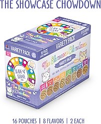 Weruva Slide N' Serve The Showcase Chowdown Variety Pack Pate Grain-Free Cat Food Pouches, 2.8-oz pouch, case of 16 slide 2 of 9