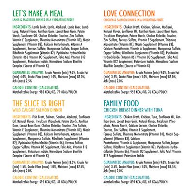 Show full view: Weruva Slide N' Serve The Showcase Chowdown Variety Pack Pate Grain-Free Cat Food Pouches, 2.8-oz pouch, case of 16 slide 8 of 13