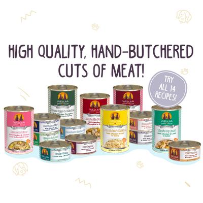 Show full view: Weruva Steak Frites Dinner with Beef, Pumpkin & Sweet Potatoes in Gravy Grain-Free Canned Dog Food, 14-oz, case of 12 slide 5 of 13