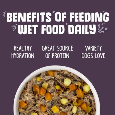 Show full view: Weruva Steak Frites Dinner with Beef, Pumpkin & Sweet Potatoes in Gravy Grain-Free Canned Dog Food, 5.5-oz, case of 24 slide 6 of 13