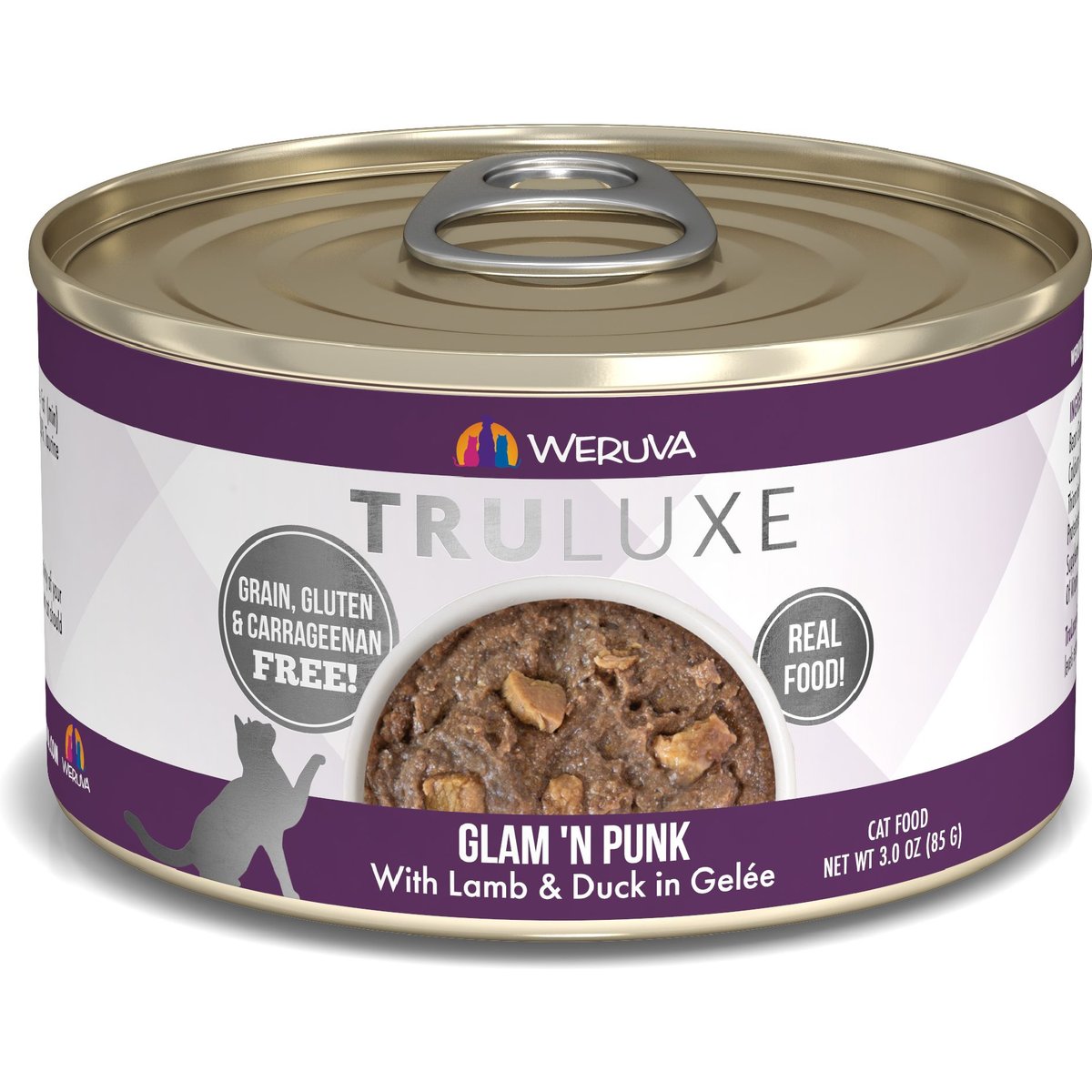 Weruva Truluxe Glam 'N Punk Lamb & Duck in Gelee Cat Food, 3-oz, 24 ct