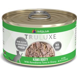 Weruva Truluxe Kawa Booty with Kawakawa Tuna in Gravy Grain-Free Canned Cat Food, 3-oz, case of 24