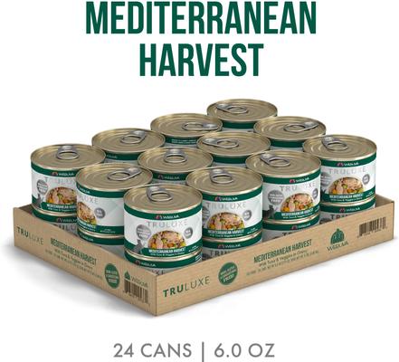 Show full view: Weruva Truluxe Mediterranean Harvest Tuna & Veggies in Gravy Grain-Free Wet Cat Food, 6-oz, case of 24 slide 3 of 14