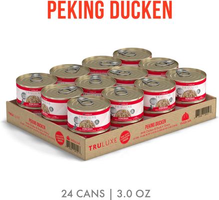 Show full view: Weruva Truluxe Peking Ducken with Chicken & Duck in Gravy Grain-Free Canned Cat Food, 3-oz, case of 24 slide 3 of 13