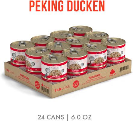Show full view: Weruva Truluxe Peking Ducken with Chicken & Duck in Gravy Grain-Free Canned Cat Food, 6-oz, case of 24 slide 3 of 13