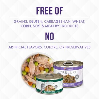 Show full view: Weruva Truluxe Peking Ducken with Chicken & Duck in Gravy Grain-Free Canned Cat Food, 6-oz, case of 24 slide 5 of 13