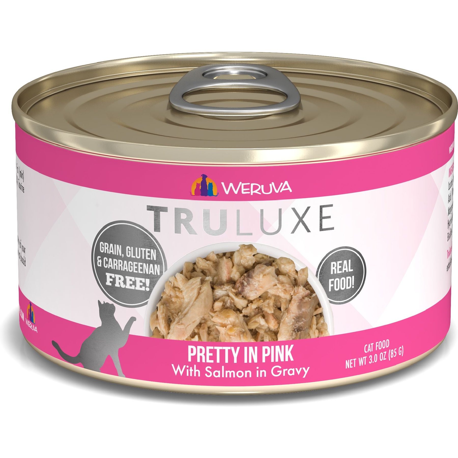 Weruva Truluxe Pretty In Pink with Salmon Canned Cat Food, 3-oz, 24 ct