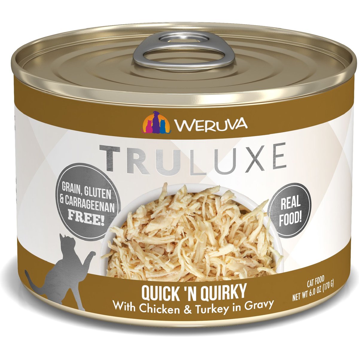 Weruva Truluxe Quick 'N Quirky Chicken & Turkey Cat Food, 6-oz, 24 ct