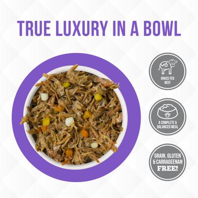 Show full view: Weruva Truluxe Steak Frites Dinner Beef & Pumpkin in Gravy Grain-Free Wet Cat Food, 3-oz, case of 24 slide 4 of 14