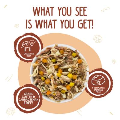 Show full view: Weruva Wok the Dog with Chicken, Beef & Pumpkin in Gravy + Paw Lickin' Chicken in Gravy Canned Dog Food slide 5 of 10