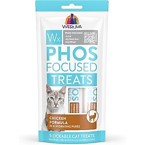 Weruva Wx Phos Focused Chicken Formula Grain-Free Lickable Cat Treats, 0.5-oz tube, 5 count