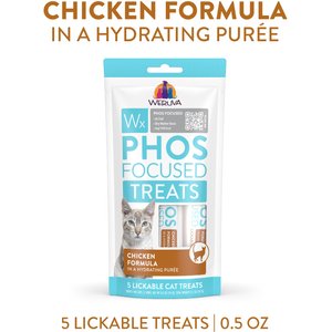 Weruva Wx Phos Focused Chicken Formula Grain-Free Lickable Cat Treats, 0.5-oz tube, 5 count