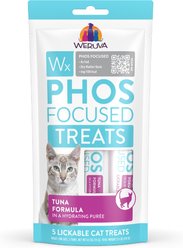 Weruva Wx Phos Focused Tuna Formula Grain-Free Lickable Cat Treats, 0.5-oz tube, 5 count