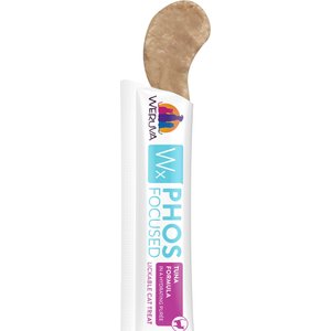 Weruva Wx Phos Focused Tuna Formula Grain-Free Lickable Cat Treats, 0.5-oz tube, 5 count