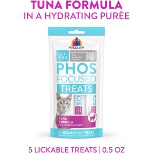 Weruva Wx Phos Focused Tuna Formula Grain-Free Lickable Cat Treats, 0.5-oz tube, 5 count