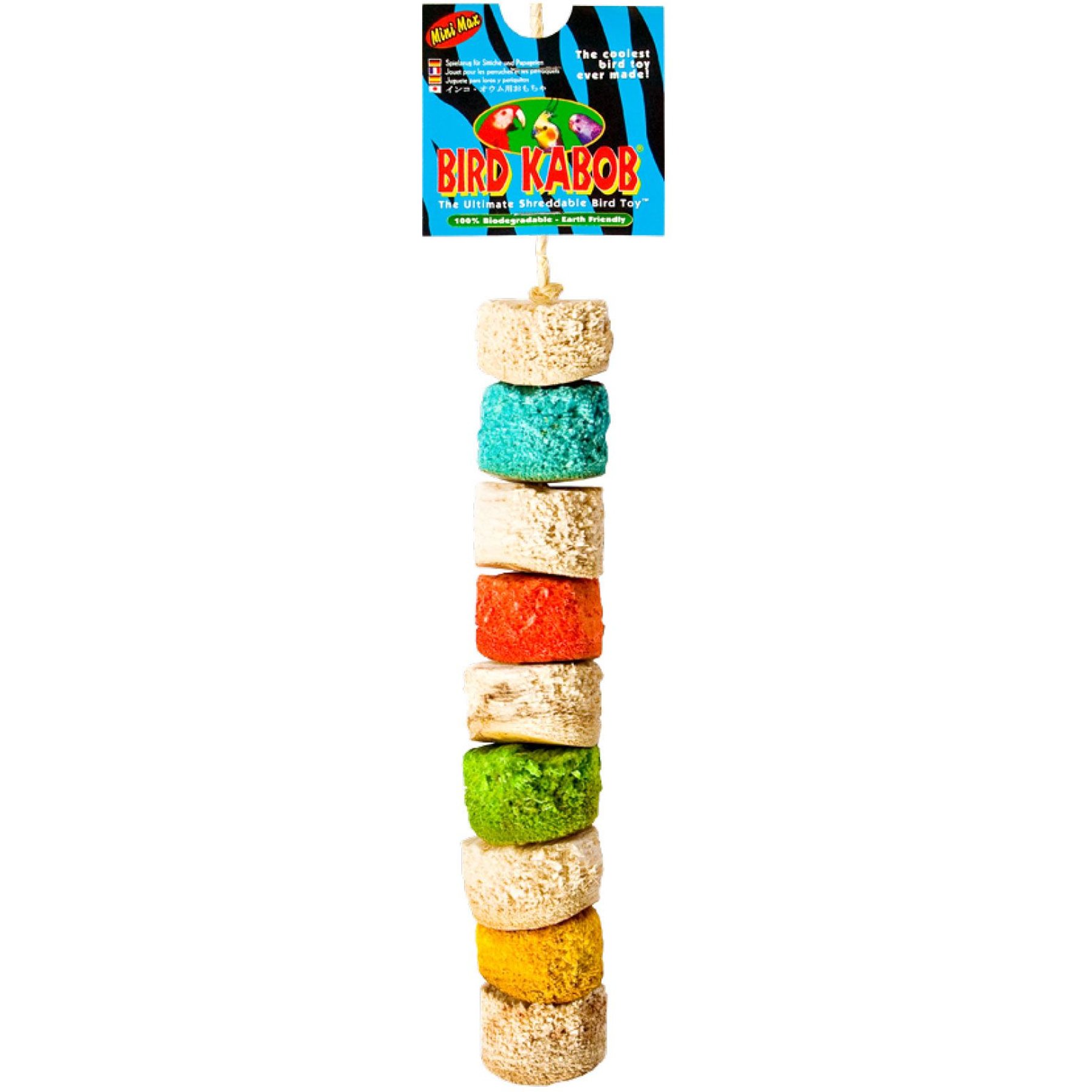 Wesco Pet Mini Max Bird Kabob Shreddable Parrot Chew Toy