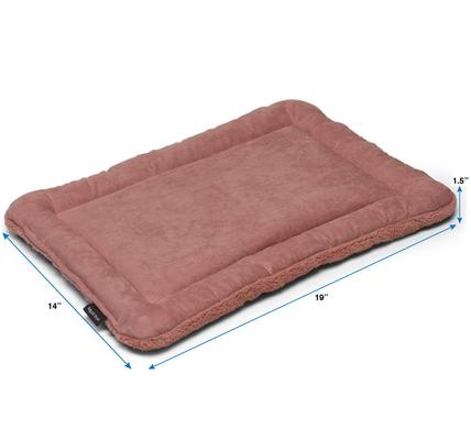 Show full view: West Paw Big Sky Nap Dog Bed, Dusty Rose, X-Small slide 4 of 5