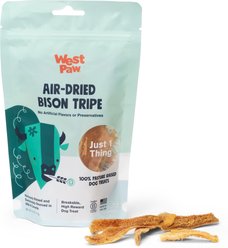 West Paw Bison Tripe Single Ingredient High-Protein Air-Dried Dog Treats, 2.5-oz bag