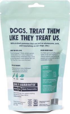 Show full view: West Paw Bison Tripe Single Ingredient High-Protein Air-Dried Dog Treats, 2.5-oz bag slide 3 of 6