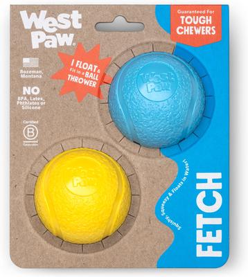 West Paw Boundr Ball Dog Chew Toy, 2 count