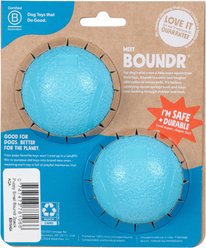 West Paw Boundr Ball Puppy Fetch Chew Water Dog Toy, Small, 2 count, Aqua Blue slide 2 of 4