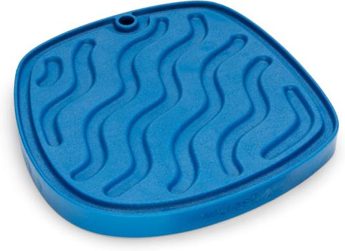 Show full view: West Paw Feast Mat All-In-One Waves Non-skid Plastic Dog Slow Feeder & Lick Mat, Marine slide 5 of 9