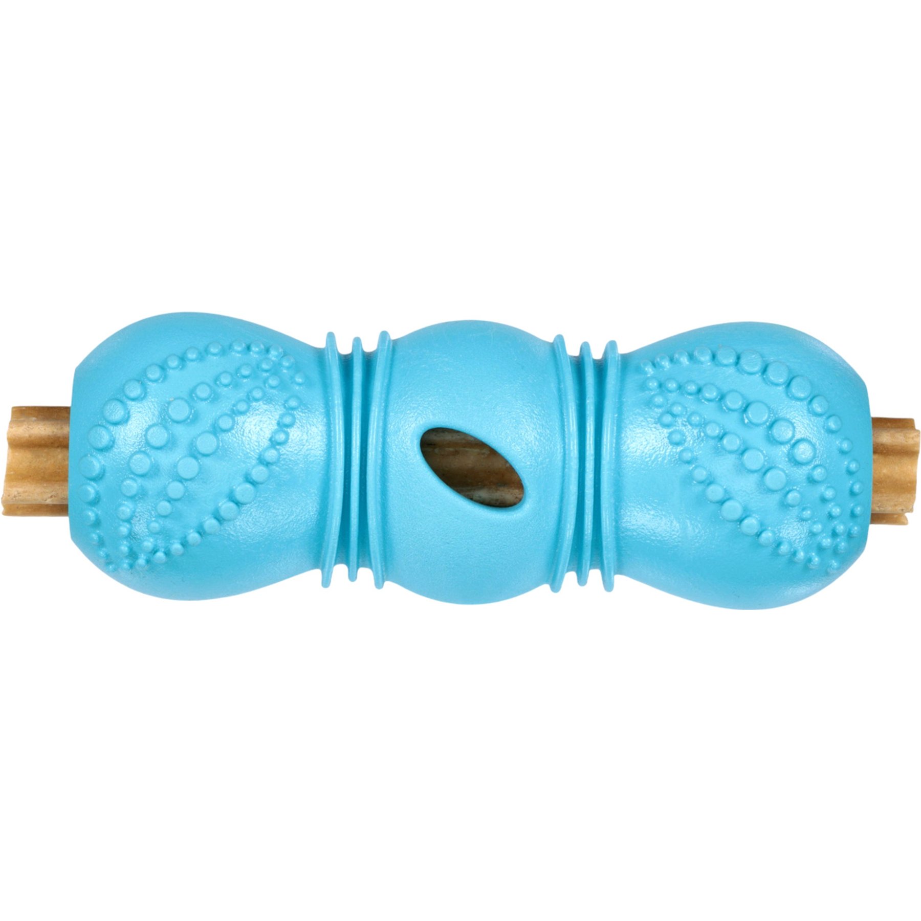 West Paw Flossr Dog Dental Stick Dispenser Tough Chew Water Ropes & Tug Dog Toy, Large, Aqua Blue