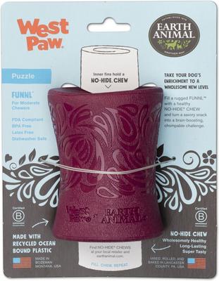 Show full view: West Paw Funnl Dog Toy, Large, 4.25-in, Tropic Red slide 4 of 8