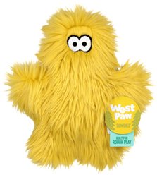 West Paw Leif Rowdies Durable Squeaky Plush Dog Toy, Citrus