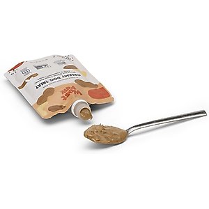West Paw Peanut Butter, Sweet Potato & Chia Seed Creamy GMO-Free Lickable Dog Treats, 6.2-oz bag
