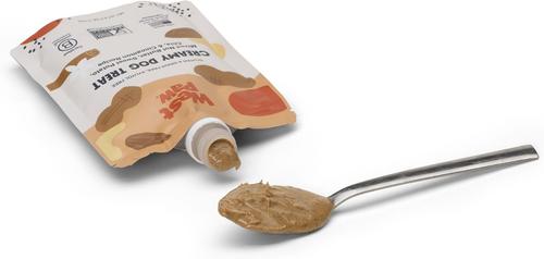 Show full view: West Paw Peanut Butter, Sweet Potato & Chia Seed Creamy GMO-Free Lickable Dog Treats, 6.2-oz bag slide 5 of 10