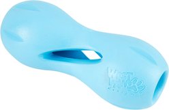 West Paw Qwizl Tough Treat Dispensing Dog Chew Toy, Aqua Blue, Large